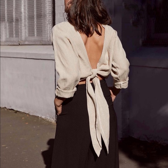 SIR - The Label Tops - SIR - THE LABEL Kai Linen Top